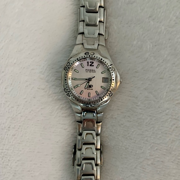 Fossil Blue Woman’s Silver Stainless Steel Water Resistant Watch 3634 - Picture 7 of 12